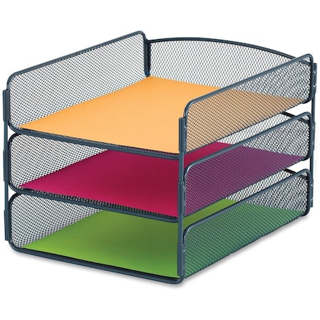 Safco ORGANIZER, ONYX 3TRAY, BLUE SAF3271BU